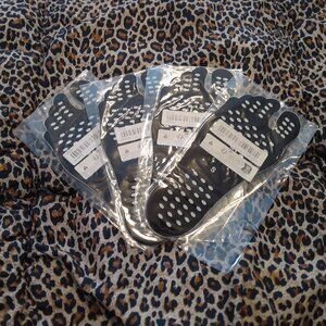5 Pairs BLACK Self-Adhesive Beach Foot Pads  Size Small